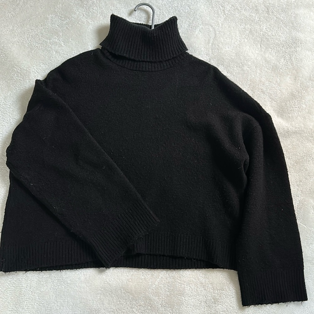 Black Turtleneck Sweater